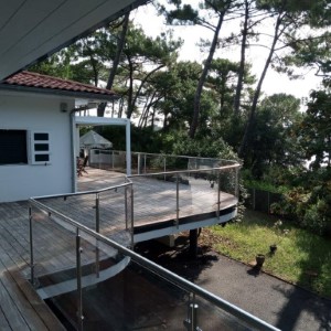 Garde corps en acier inoxydable